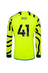 Arsenal Declan Rice #41 Jalkapallovaatteet Vieraspaita 2023-24 Pitkähihainen